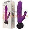 Vibrador rotativo con estimulador de clitoris y carga USB